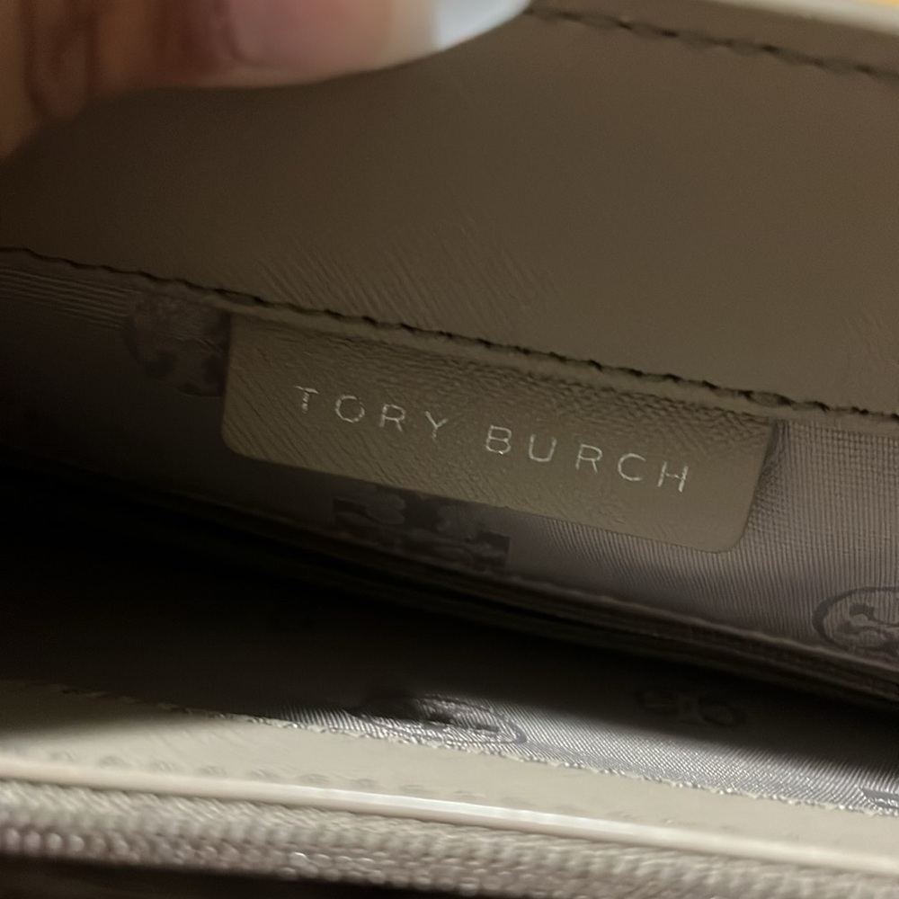 Tory Burch Gray Saffiano Leather Tote - Picture 12 of 16